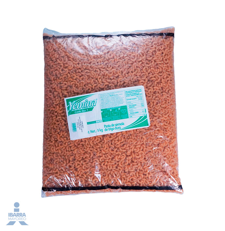 Pasta Yemina Codo Liso no. 1 4 kg