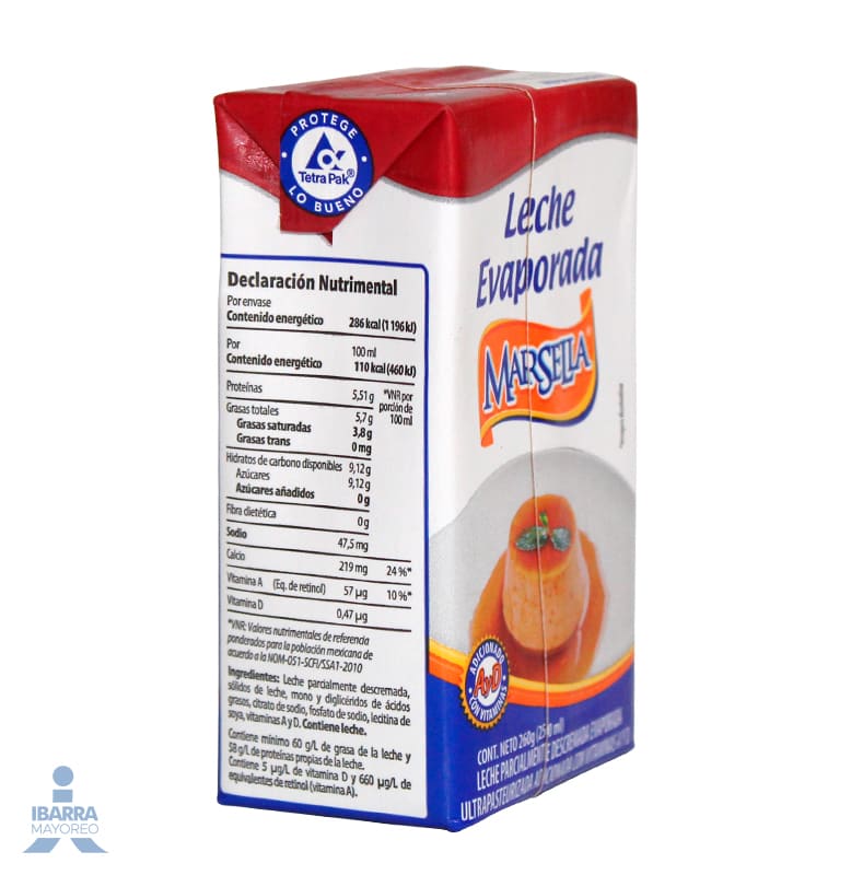 Leche Marsella Evaporada 250 ml