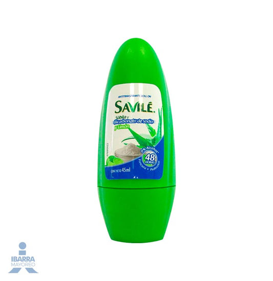 Desodorante Savilé Bicarbonato y Limón Roll On 45 ml