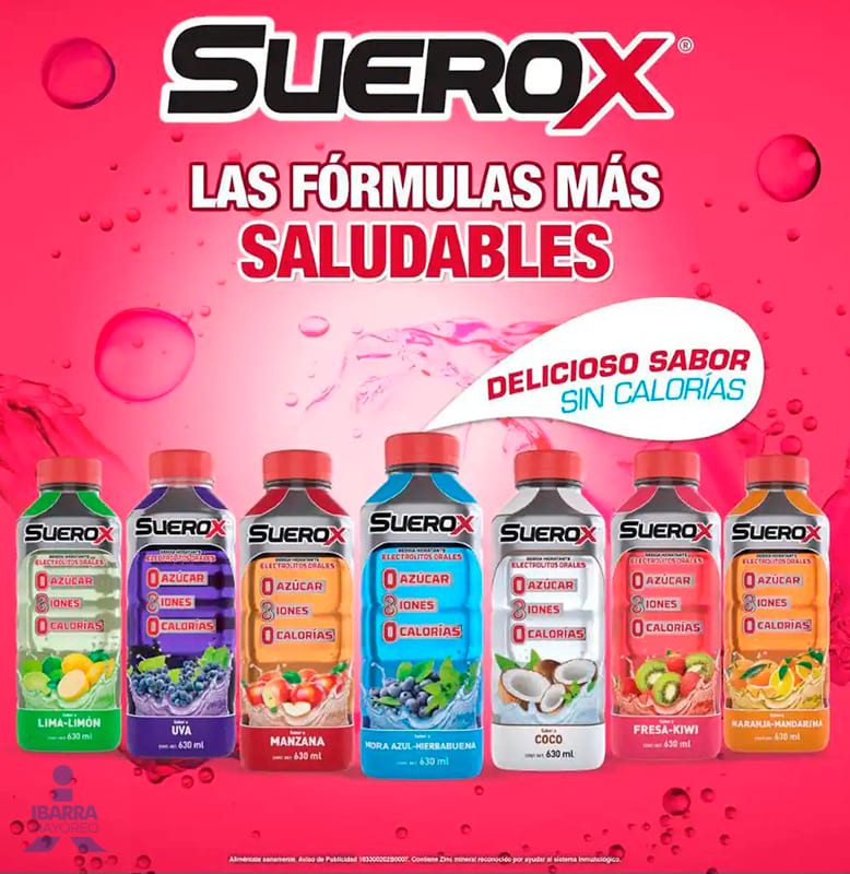 Bebida Suerox Fresa Kiwi 630 ml