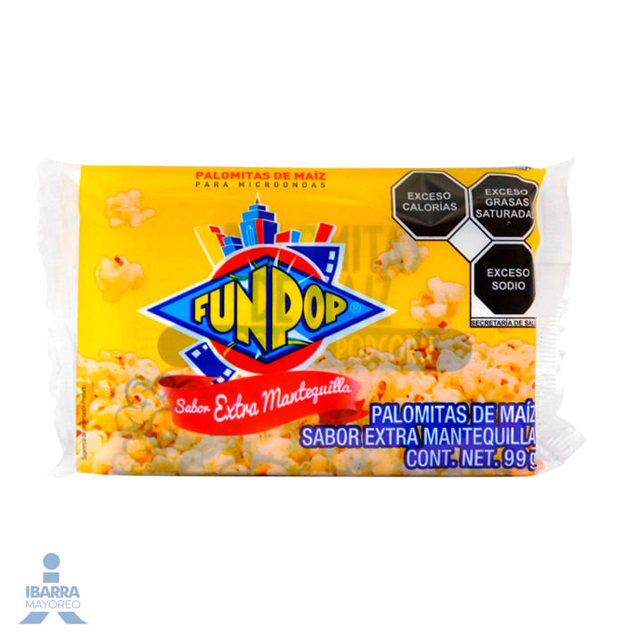 Palomitas Fun Pop Extra Mantequilla 99 g