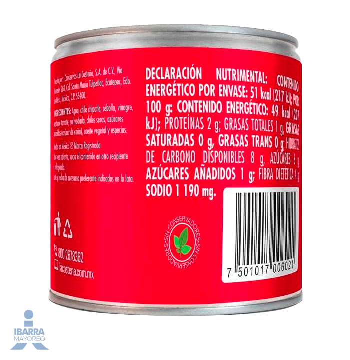 Chiles Chipotles La Costeña 105 g