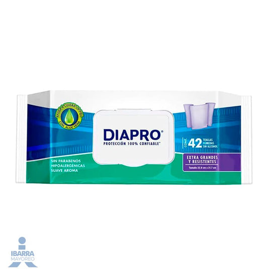 Toallitas Húmedas Diapro 42 pzas.