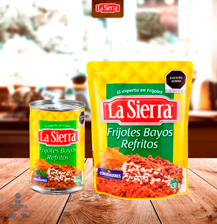Frijol Bayo Refrito La Sierra Bolsa 430 g