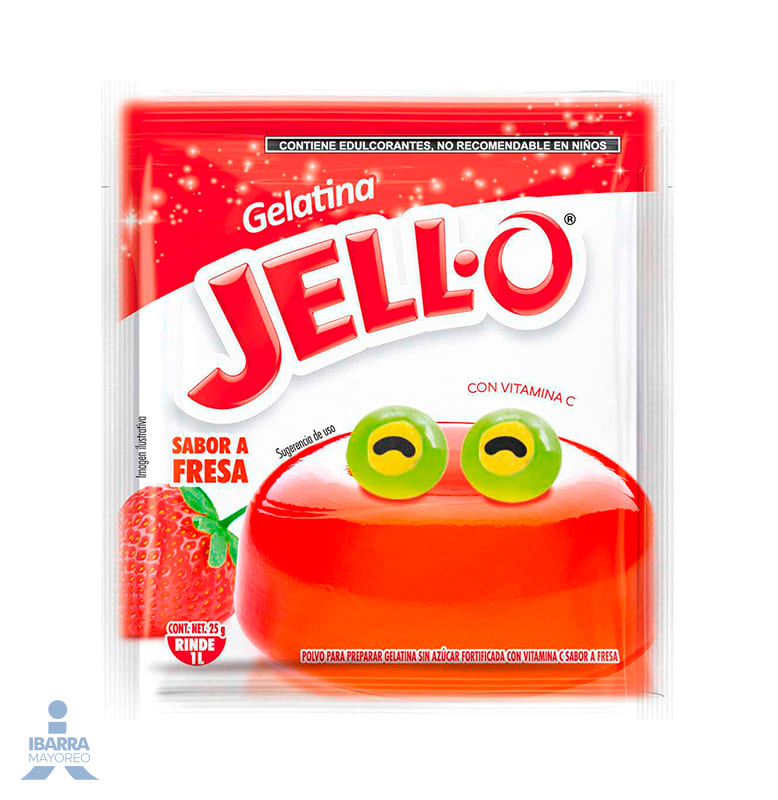 Gelatina Jell-o Fresa 25 g