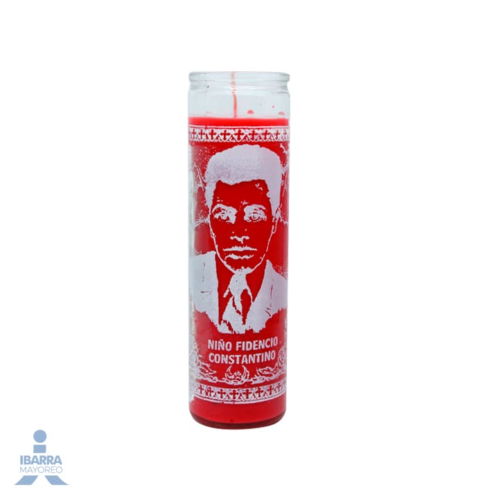 Veladora Mística Niño Fidencio Rojo 105C