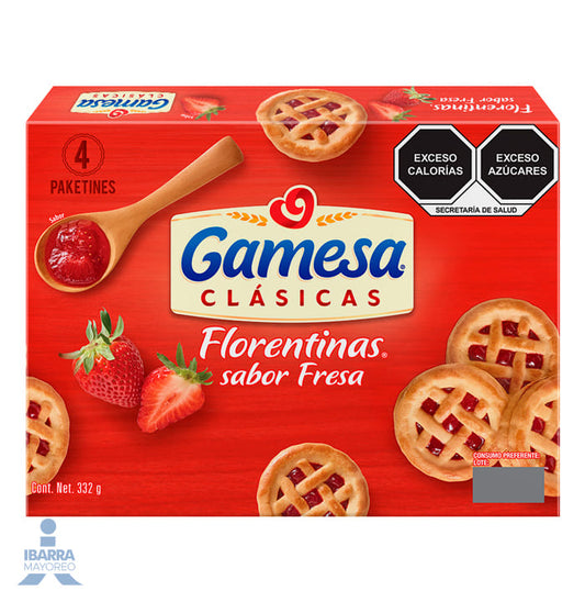 Galletas Gamesa Florentinas Fresa 332 g