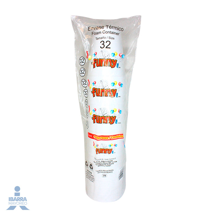 Vaso Térmico Funny Plus No. 32/946 ml 15 pzas.