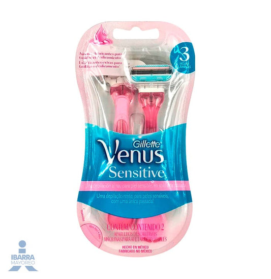 Rastrillo Gillette Venus Sensitive Fem 2 pzas.