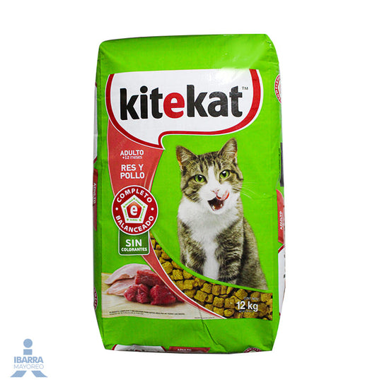 Alimento Kitekat Adulto Res y Pollo 12 kg