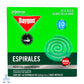 Insecticida Baygon Espiral 10 pzas.