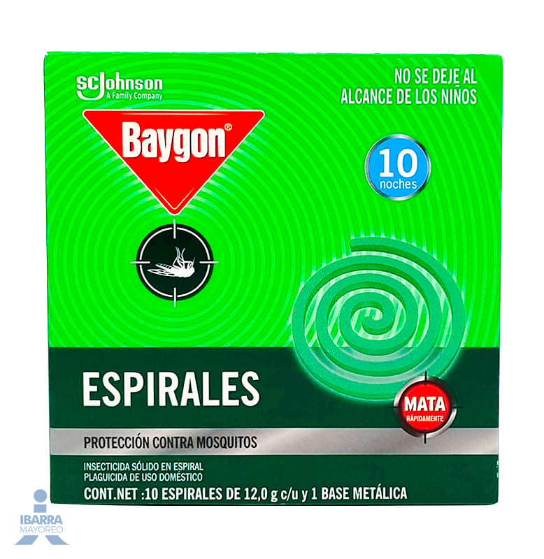 Insecticida Baygon Espiral 10 pzas.