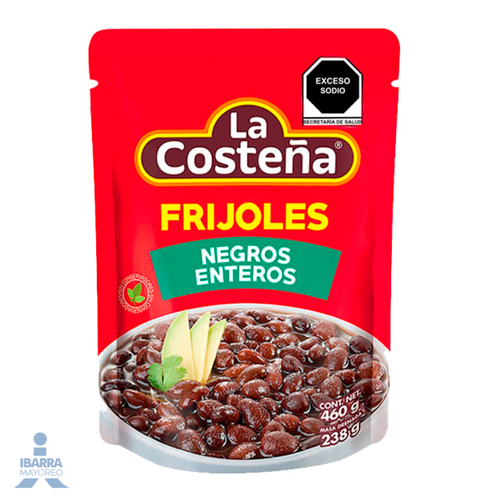 Frijol Negro Entero La Costeña Bolsa 460 g