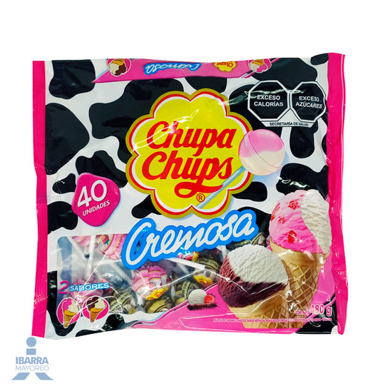 Paleta Chupa Chups Cremosa 40 pzas.