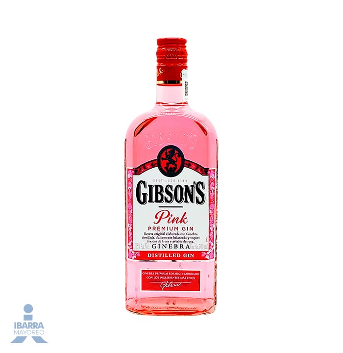 Ginebra Gibson Pink 700 ml + Copa Ballon