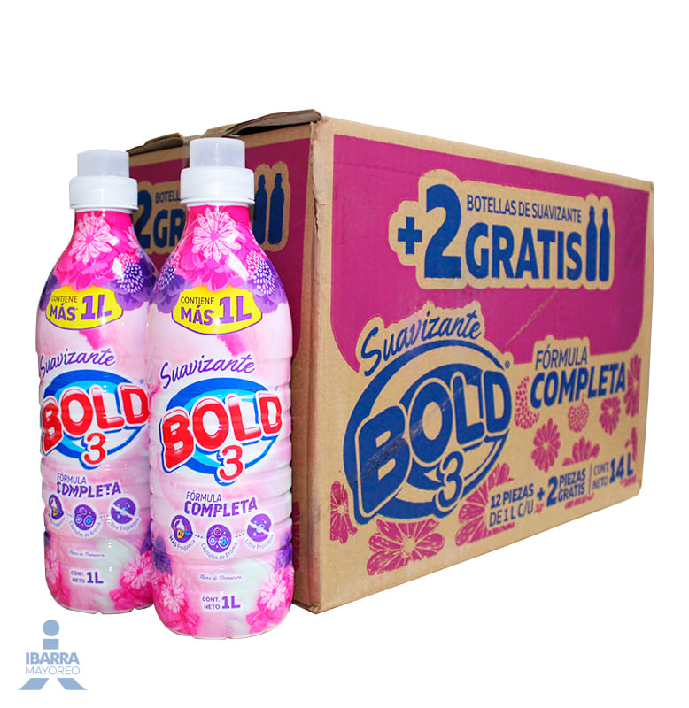 Suavizante Bold 3 Flores de primavera 12/1 L + 2