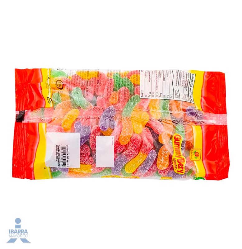 Goma de la Rosa Gummy Bery Lombriz 500 g