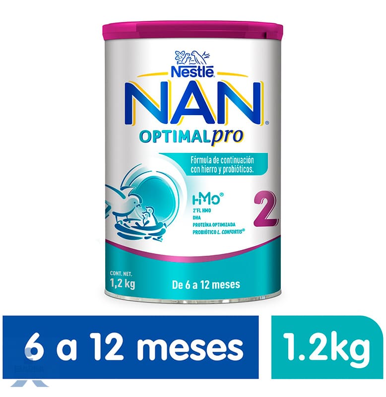 Fórmula Infantil NAN 2 Optimal Pro 6 a 12 meses 1.2 kg