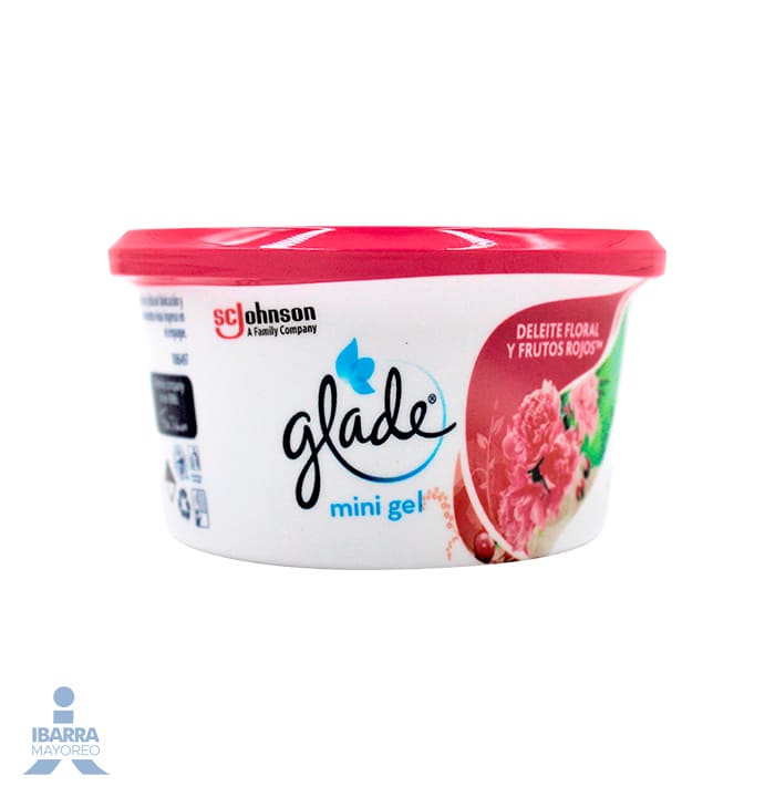 Aromatizante Glade Deleite Floral y Frutos Rojos Gel 70 g
