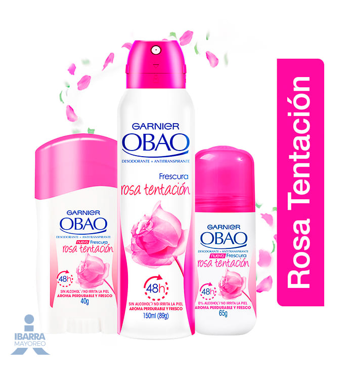 Desodorante Obao Mujer Rosa Tentación Roll On 65 g