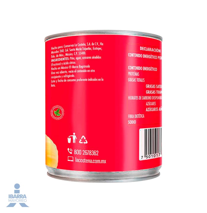 Piña La Costeña Rebanada 800 g