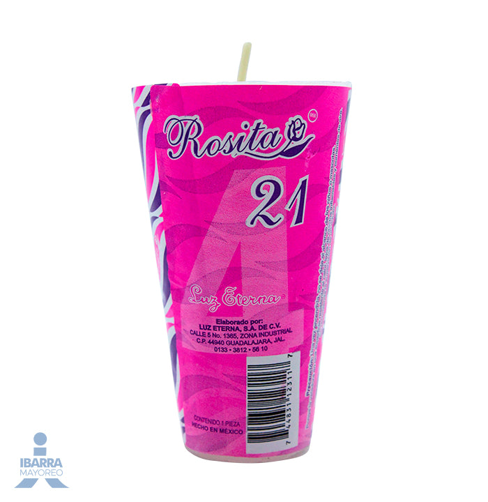 Veladora Luz Eterna 21 Repuesto Rosita