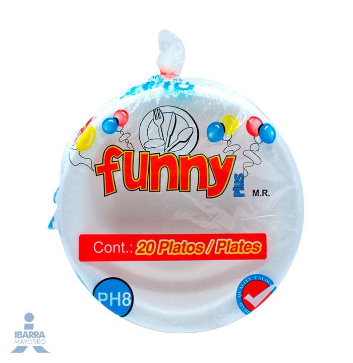 Plato Térmico Funny Plus Hondo PH-8 20 pzas.