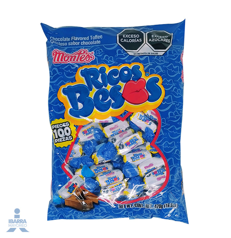 Dulce Montes Ricos Besos 100 pzas.