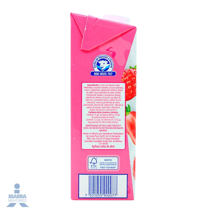 Leche Alpura Fresa 1 L