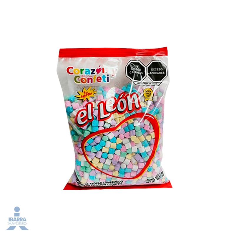 Pastilla El León Corazón y Confeti 1 kg