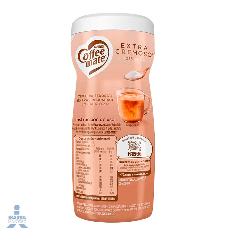 Sustituto de Crema Coffee Mate Extra Cremoso 365 g