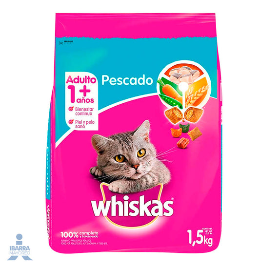 Alimento Whiskas Pescado 1.5 kg