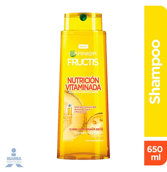 Shampoo Garnier Fructis Nutrición Vitaminada 650 ml