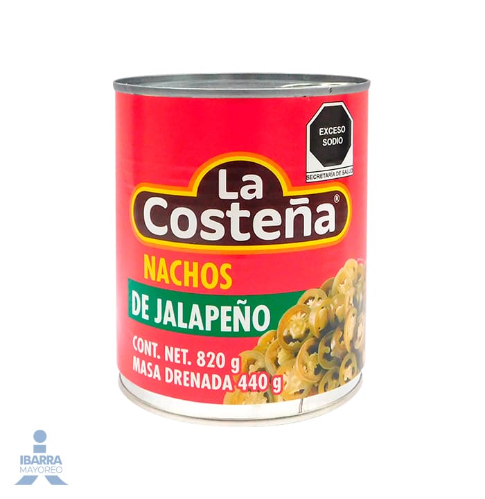 Chiles Jalapeños Rodajas La Costeña 800 g