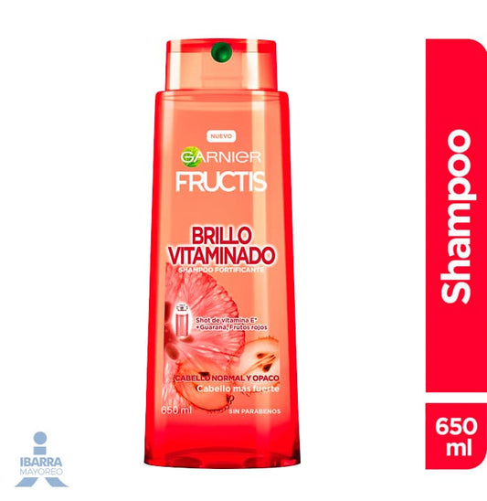 Shampoo Garnier Fructis Brillo Vitaminado 650 ml