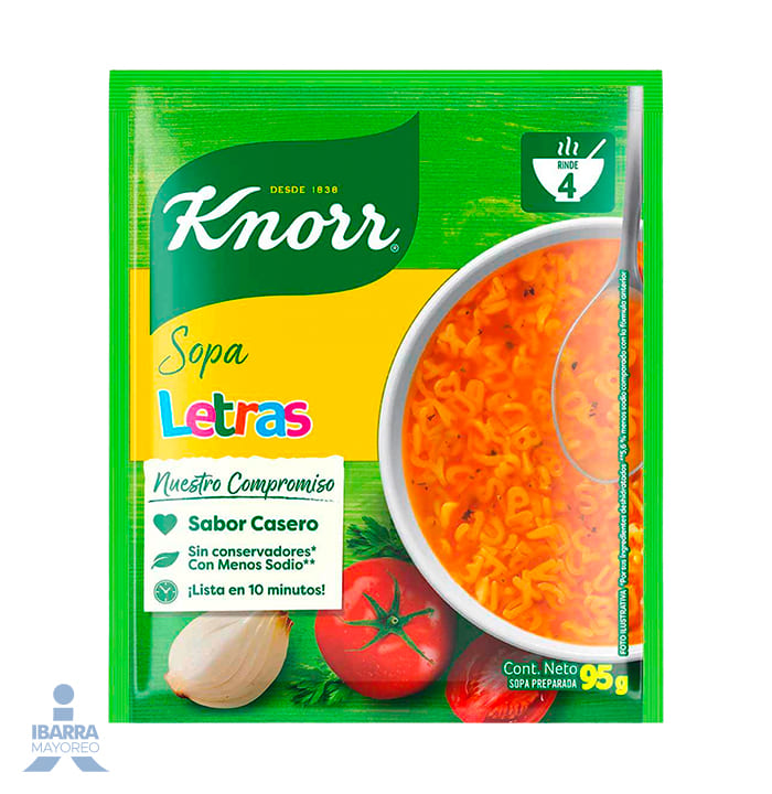 Sopa Knorr Letra 95 g