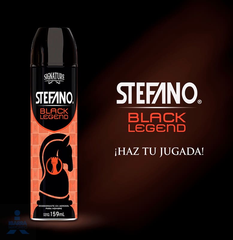 Desodorante Stefano Black Legend Aerosol 113 g