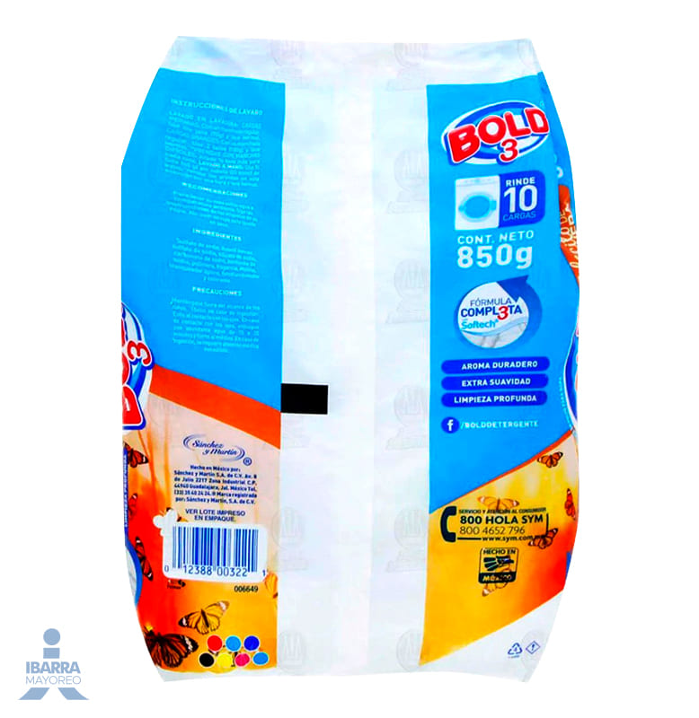 Detergente Bold Solecito de Primavera 850 g