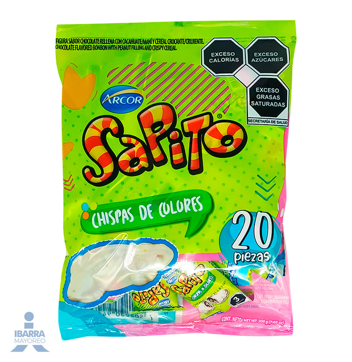 Chocolate Arcor Sapito Chispas 20 pzas