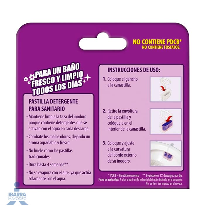 Pastilla Sanitaria Harpic Lavanda Frescura Activa 35 g