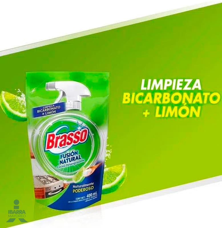 Limpiador Brasso Fusión Natural Doy Pack 400 ml