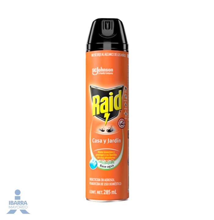 Insecticida Raid Casa y Jardín Aerosol 285 ml