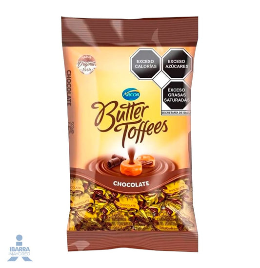 Caramelo Arcor Butter Toffees Chocolate 126 g