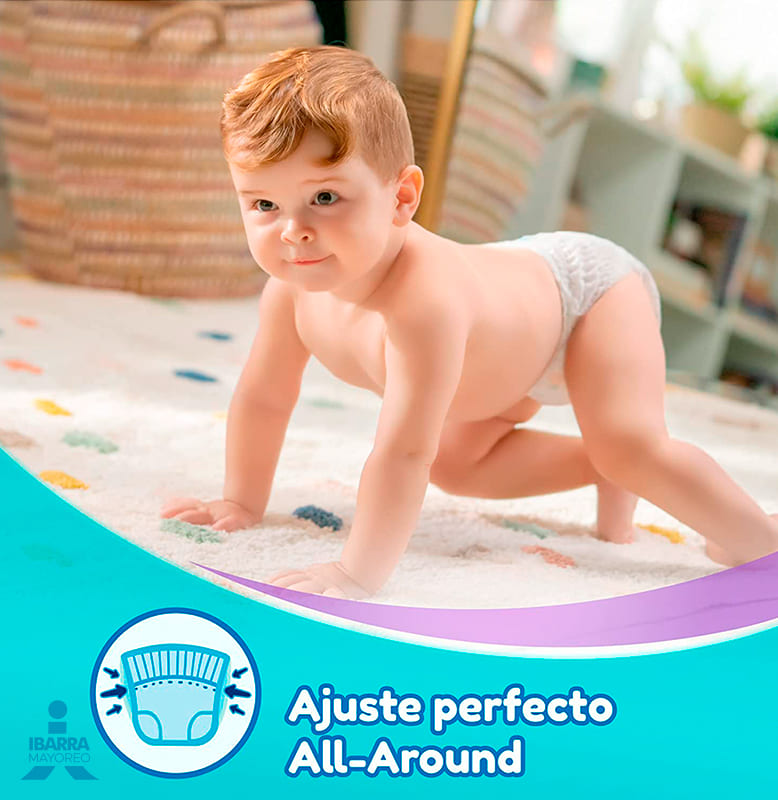 Pañal Huggies All Around Unisex Etapa 4 40 pzas.
