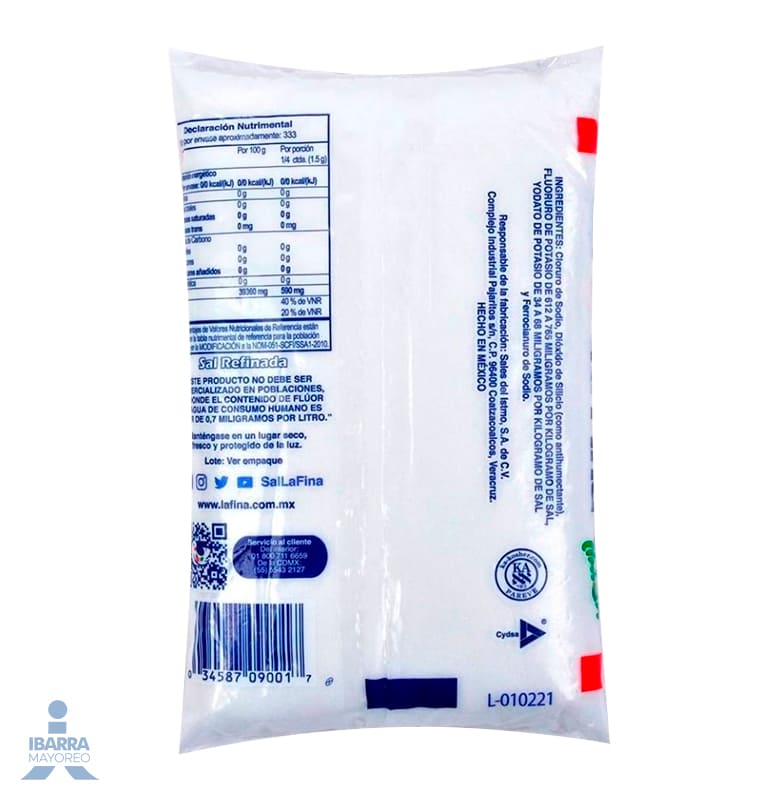 Sal La Fina Bolsa 500 g