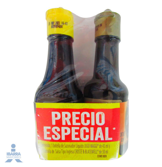 Jugo Maggi 45 ml + Crosse & Blackwell 50 ml