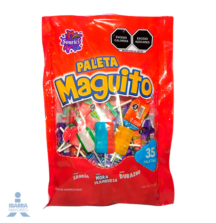 Paleta Sonrics Maguito 35 pzas.