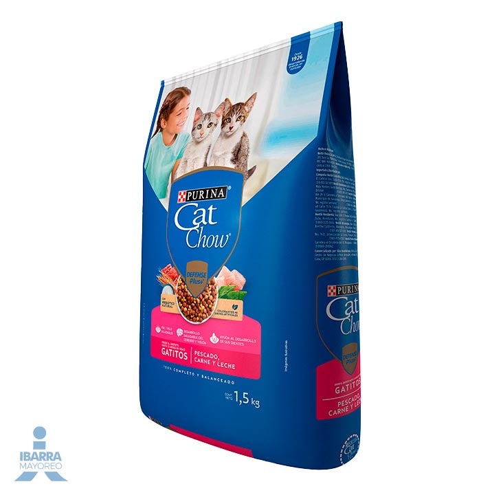 Alimento Purina Cat Chow Gatitos Pescado y Carne 1.5 kg