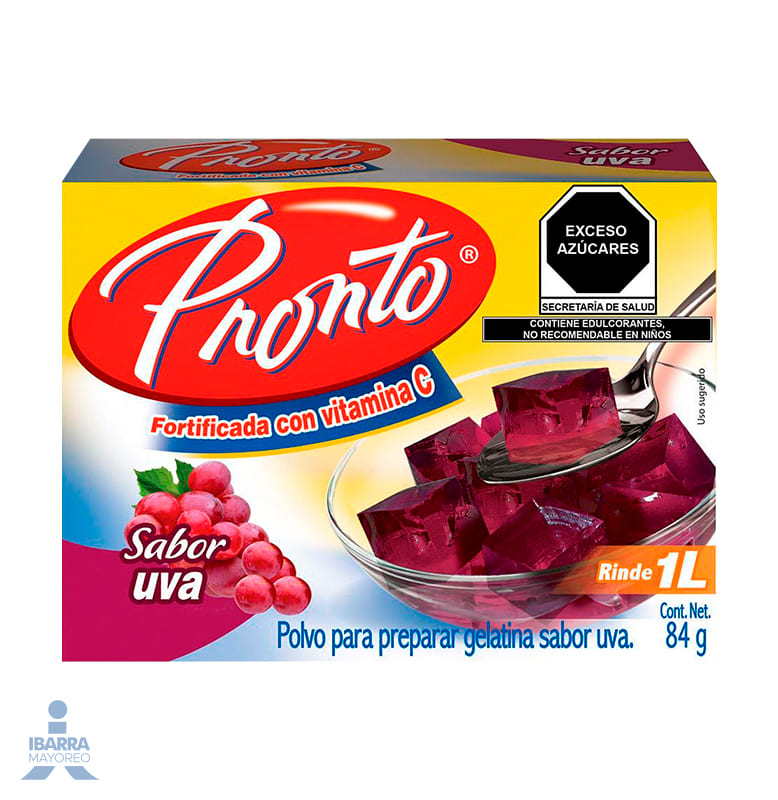 Gelatina Pronto Uva 84 g