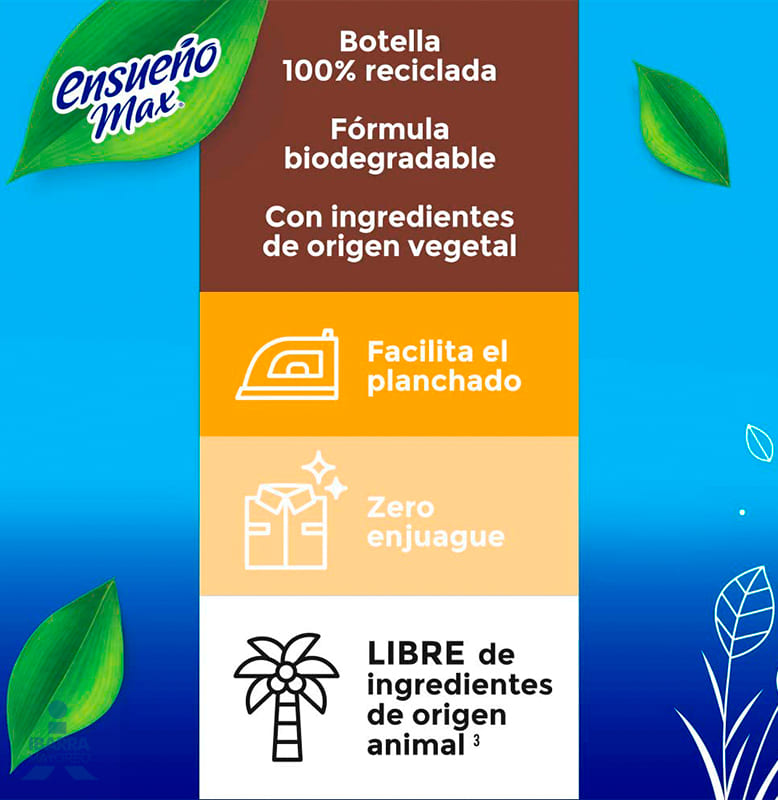 Suavizante Ensueño Max Fresco Verano 850 ml